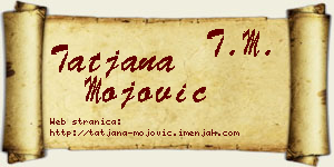 Tatjana Mojović vizit kartica